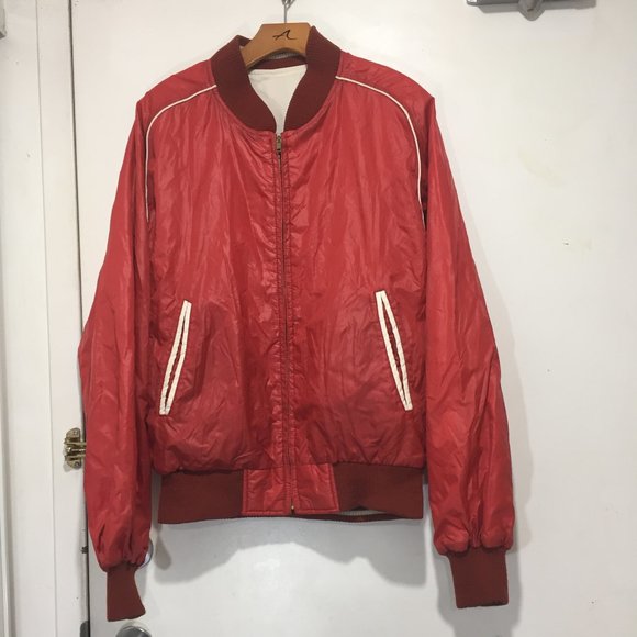 VINTAGE JCPENNEY REVERSIBLE BOMBER JACKETS SIZE L - Picture 4 of 13